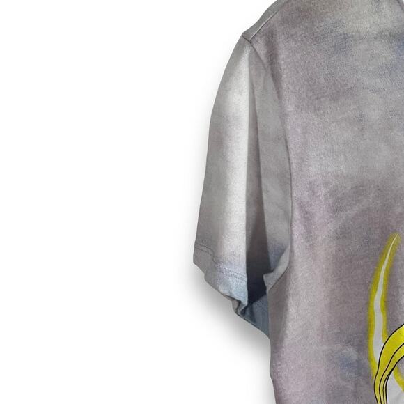 Sailor Moon Crop Tee Tie Dye Purple Graphic Anime Size L - Picture 5 of 8